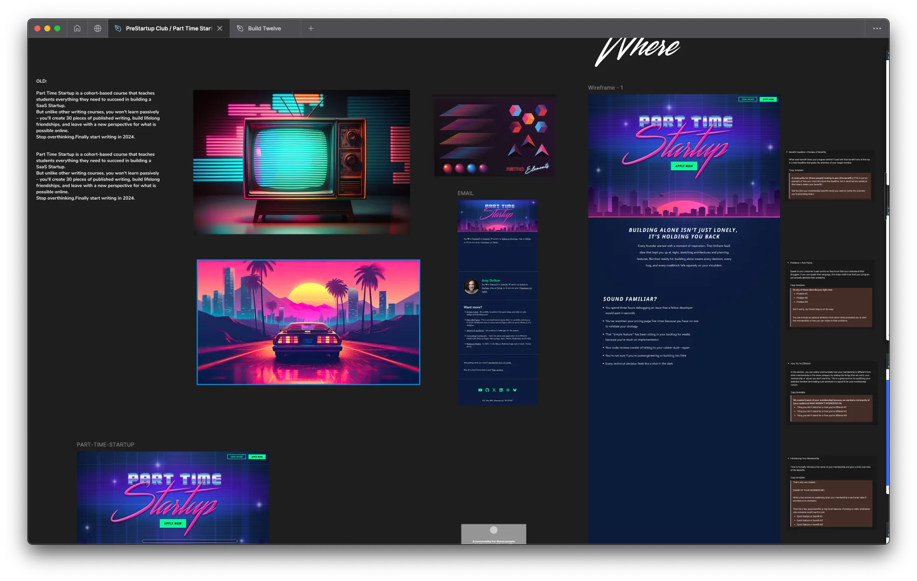 Part Time Start Up in Figma